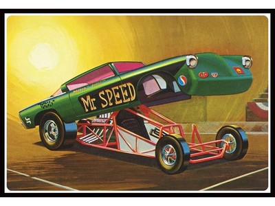 SKILL 3 MODEL KIT 1953 STUDEBAKER FUNNY CAR ''MR SPEED'' 1/25 SCALE BY AMT AMT1549