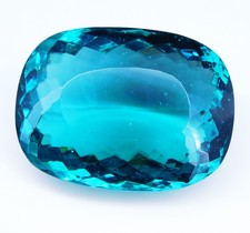 304.50Ct Natural Bluish Green Grandidierite Cushion Cut Certified Loose Gemstone