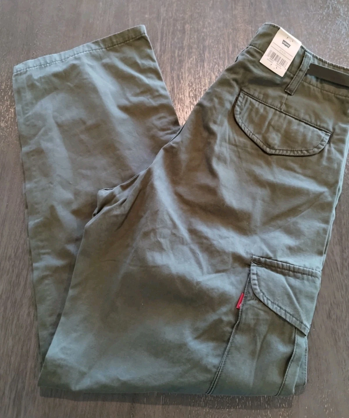 Levi's Men XX Cargo Baggy Fit Pants (Size 38x32) Military Green