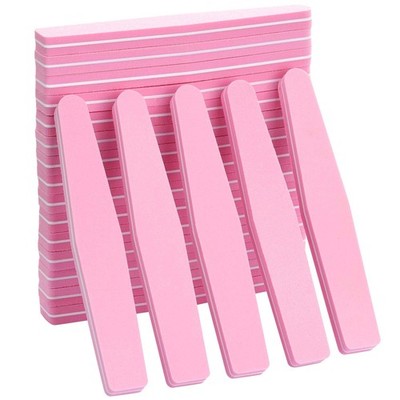 Nail Buffers 20 Pcs 100/180 Grit Buffer Block 20 Count (Pack of 1), Pink