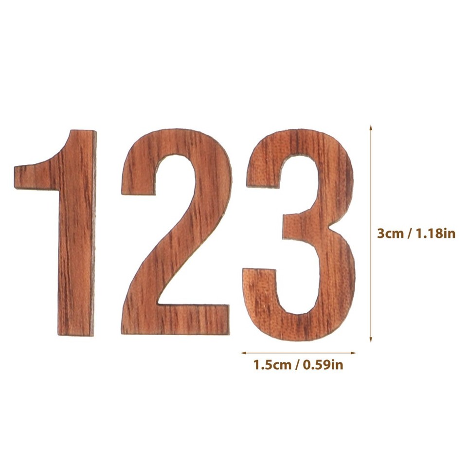 Wood Clock Numbers Accessories Wall Clocks for Making Numeral Kit | eBay UK