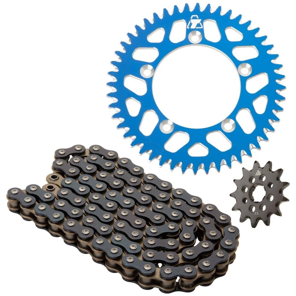 Tusk 2152740179 Alloy Kit & O-Ring Chain Blue Rear Sprocket For KTM 144 SX 2007 Foto 2 de 2