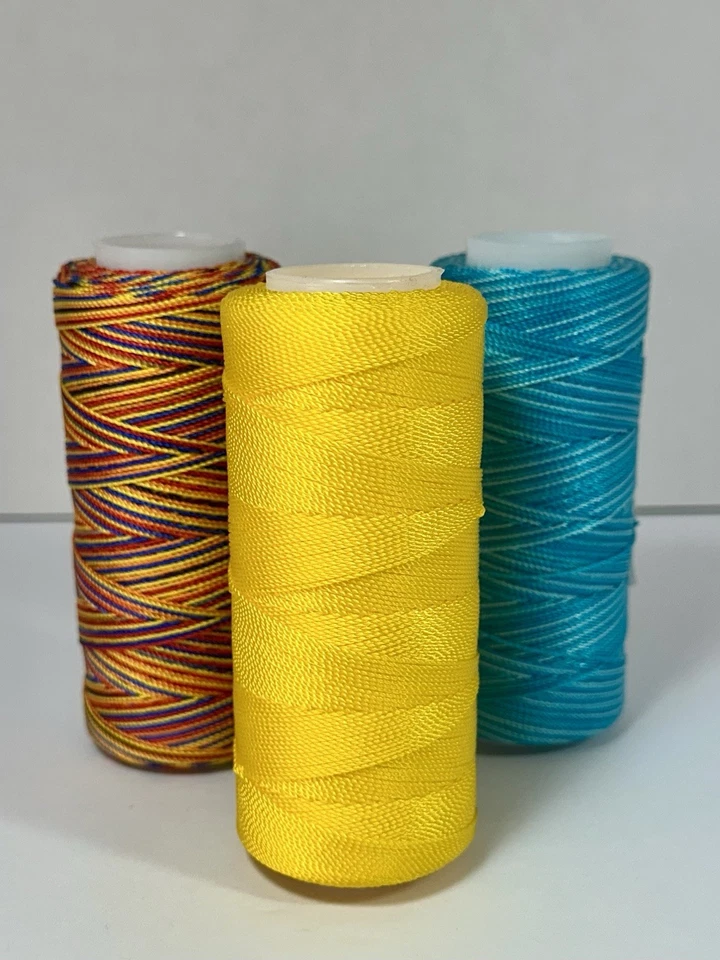 FF Nylon Thread Three 4” Spools Approx 300 Yard Each Multi Color Reed Sewing - Image 3 of 3