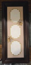 Wood Hanging Frame 3 Collage Picture/Photo Frame Decorative Matte