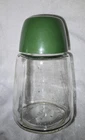 Vtg 1970 Federal Housewares M/L Glass Pepper Shaker wAvocado Green Plastic Lid