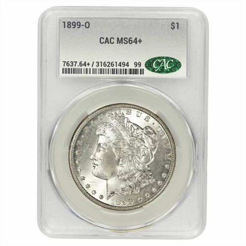 1899O Morgan Silver Dollar $1 CACG MS 64+