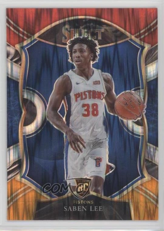 2020-21 Panini Select Concourse Red White Orange Flash Prizm Saben Lee #97 0o6v