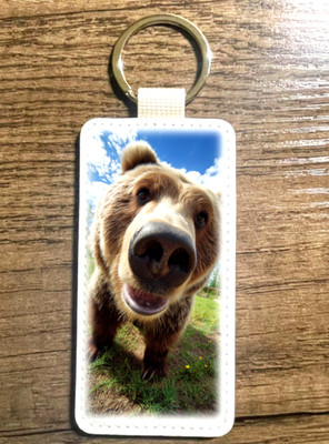 curious bear  LARGE  KEYCHAIN  accessories M020
