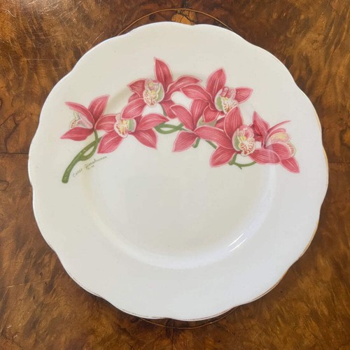 Vintage Roslyn Orchids of Merit Side Plate