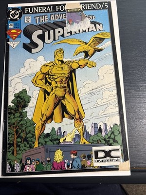 The Adventures Of Superman #499 Third Print DC Universe RARE!  Low grade    