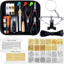 Jewelry Making Supplies Kit Wire Findings Necklace Chain Repair Tools Set DIY