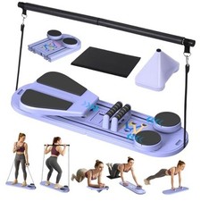 Pilates Board, Pilates Board for Home Workout, 7-in-1 Multifunctional Black