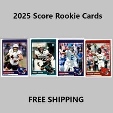 2025 Panini Score NFL Football Rookie Cards - FREE SHIPPING