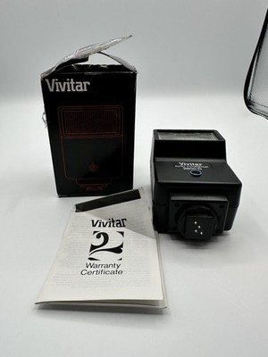 Vivitar Electronic Flash 2600-D Shoe Mount Flash For Canon/Nikon/Ricoh Untested