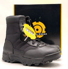 Original S.W.A.T. CLASSIC 9" SIDE-ZIP Men's NEW Tactical Boots Black US Size 10