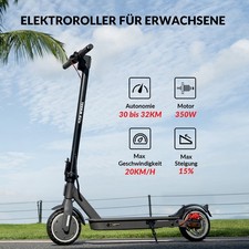 5TH WHEEL 8,5 Zoll Elektroroller 350W E-Scooter mit Straßenzulassung …