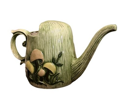 Vintage Arnels Mushroom Watering Can Vase Signed Marilyn Dated 1976 Ceramic
