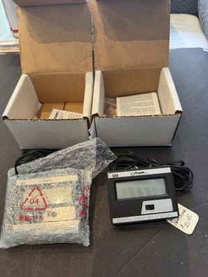 RARE  Lot Of 2 Airguide Digital Weather Station Mini Small Compact New