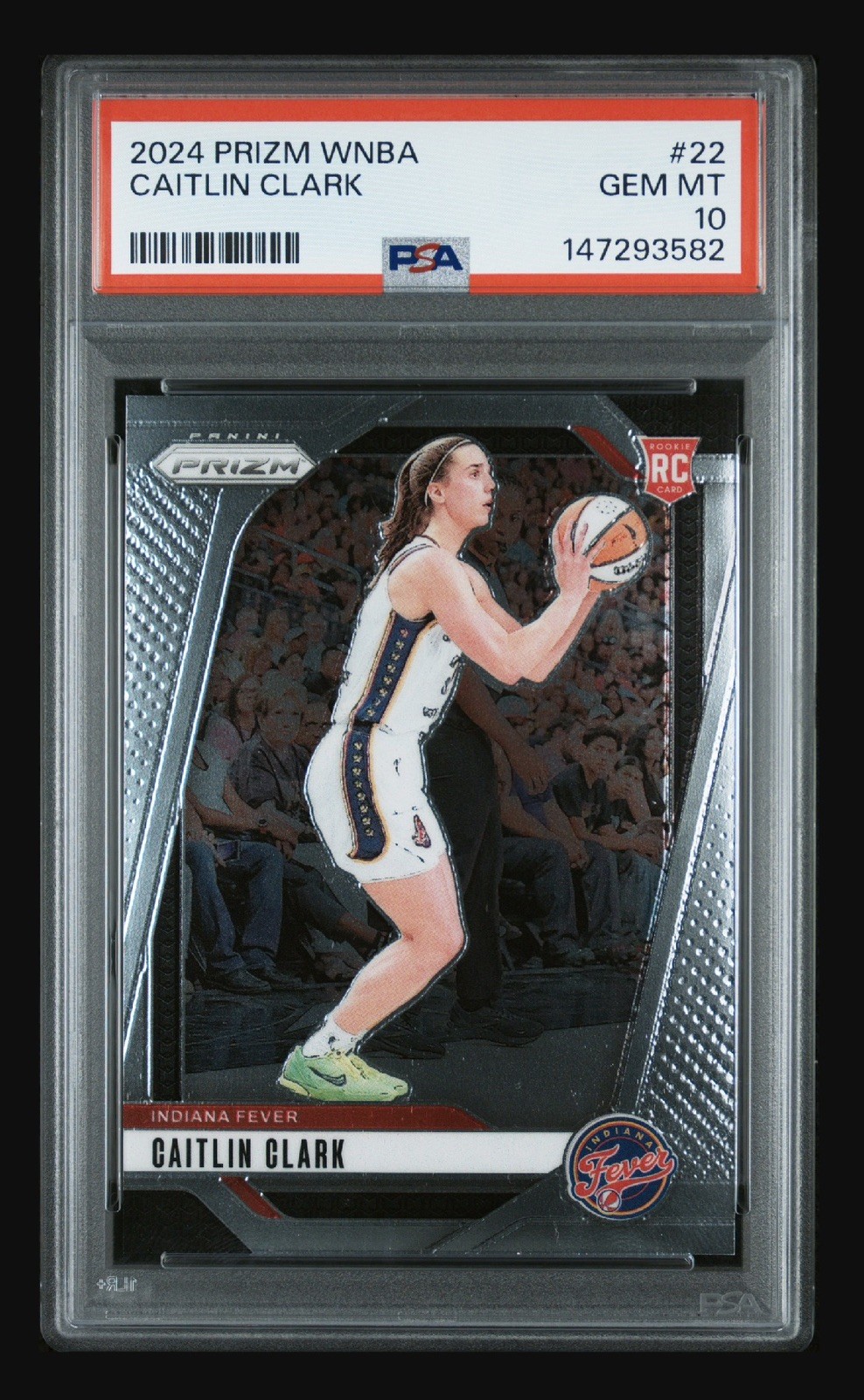 2024 Prizm WNBA Caitlin Clark #22 Rookie RC PSA 10 Indiana Fever view 1