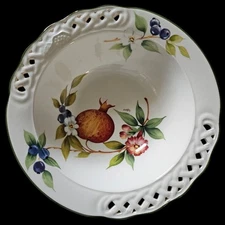 Brunelli Tiffany Reticulated Serving Salad Pasta Bowl 11.75" Italy READ