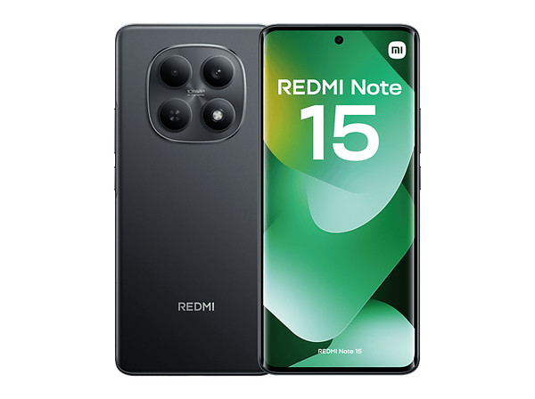 Móvil - Xiaomi Redmi Note 15, Negro, 128 GB, 6 GB RAM, 6.77" AMOLED FHD+, MediaT