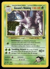 Giovanni's Nidoking 7/132 Rare Gym Challenge Pokemon Unlimited Holo Near Mint