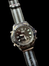 Orologio Lorus Sports Water 100M Resist Alarm Cronografo Analogico Digitale Cinturino NATO