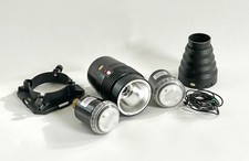 MONOLIGHT FLASH UNIT (3) BUNDLE, AC/SLAVED w/ EXTRAS, HARDLY USED, see details!