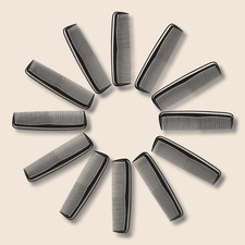 12 Pieces Pocket Hair Combs, 5" Combs for Men  Women, Travel-Friendly, Dual-Den