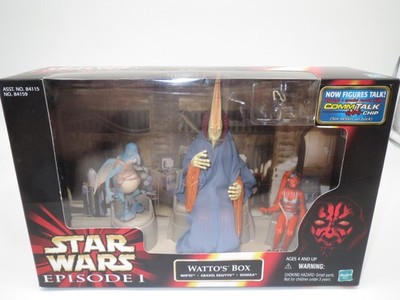 Hasbro 84115 Star Wars Episode 1 ''Watto´s Box Watto/Graxol/Shakka'' Neu (1999)!
