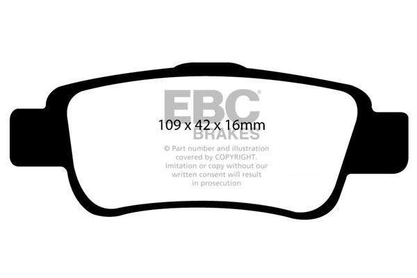 EBC PD03KR838 HIGH PERFORMANCE BRAKE KIT Rear