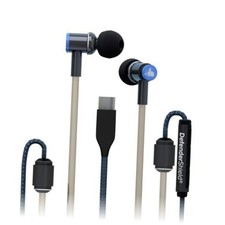 Air Tube Stereo Earbuds - Universal Acoustic Wired Headphones with Mic  USB-C