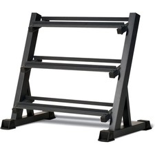 1100LB Capacity Adjustable 3-Tier Dumbbell Rack 36-Inch Base Model Storage Stand