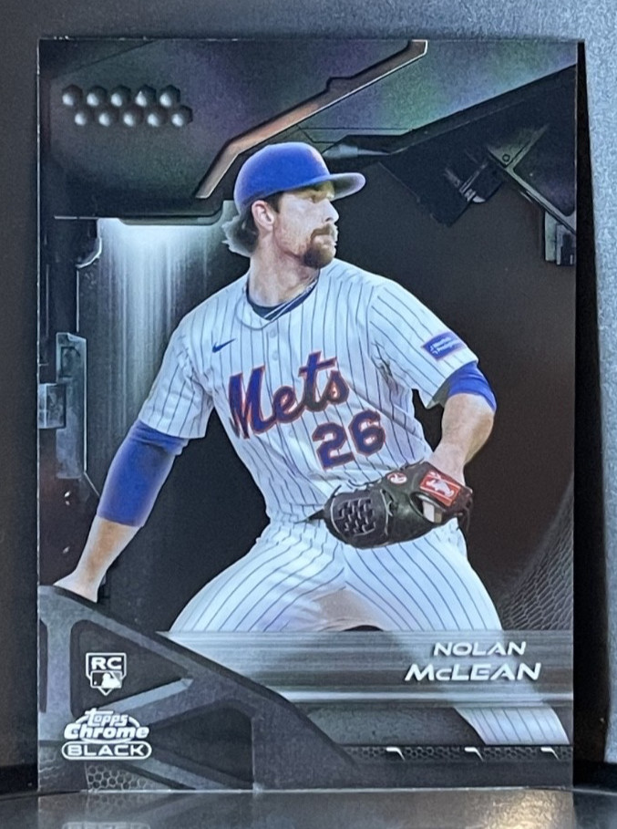 2026 Topps Chrome Black Nolan McLean RC Rookie #65 New York Mets