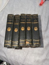Mark Twain Collier Hardcover Book Set Huckleberry Finn Tom Sawyer Pudd'nhead