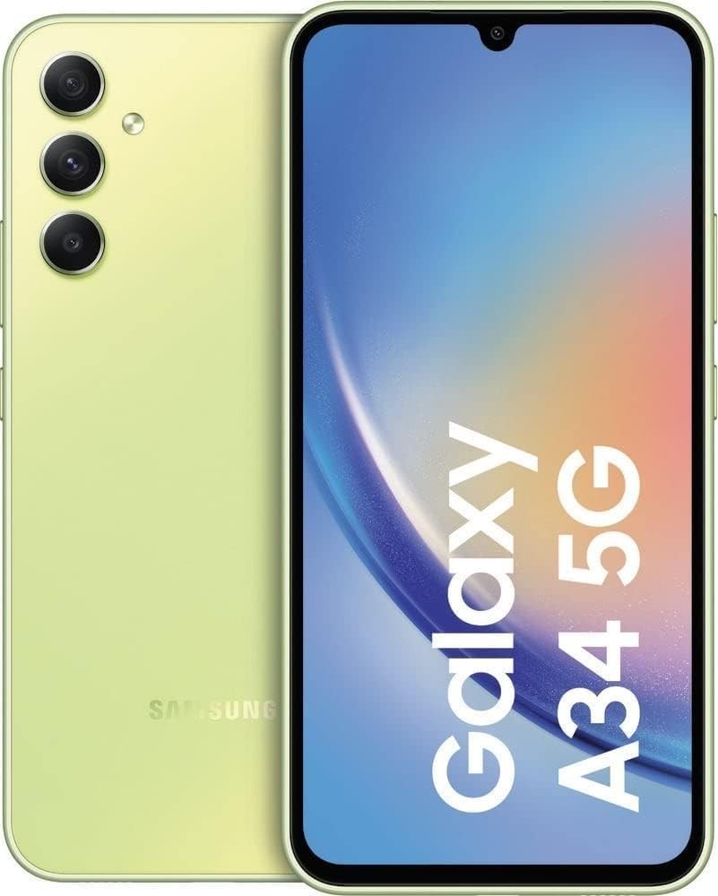 SMARTPHONE SAMSUNG GALAXY A34 5G SM A346B DUAL SIM 128GB 6.6" 48MP AWESOME LIME