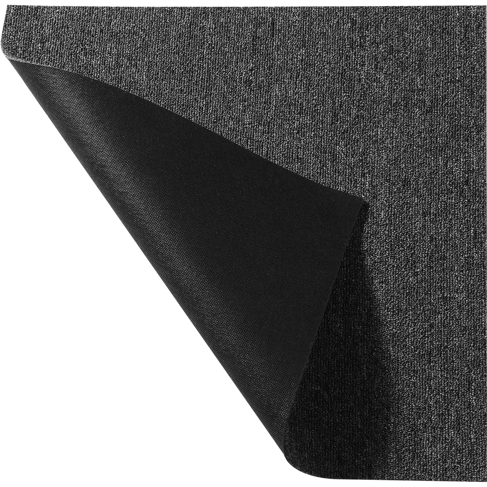 VEVOR Carpet Tile Floor 20pcs Squares w/Padding Attached 20"x 20"Dark Gray