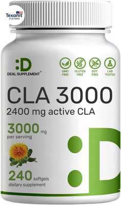Ultra Strength CLA 3000Mg | 240 Softgels, Active Conjugated Linoleic Acid from S