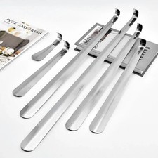 22in Extra Long Handle Shoe Horn Stainless Steel Metal Shoes Remover Shoehorn US