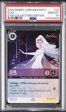 2023 DISNEY LORCANA EN P1-PROMO 19 ELSA - GLOVES OFF PSA 10