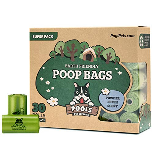 Pogi's Biodegradable Dog Poo Bags - 30 Rolls (450 Dog Poop Bags) - Ultra Thick,