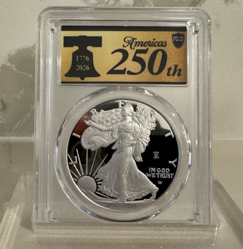 🔔 2026 W Proof $1 American Silver Eagle PCGS PR69DCAM FS 250th Anniversary OGP