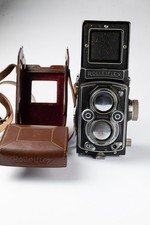 Rolleiflex 3.5 B TLR Film Camera MX-EVS with Carl Zeiss Tessar Lens - As-is