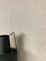 Newroom Vliestapete Taupe Strukturtapete Glamour Glanz Modern Wohnzimmer Edel