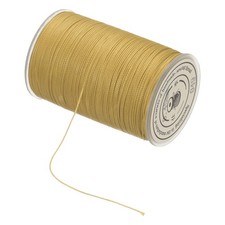 Waxed Cord 0.45mm Waxed Thread 87 Yard Wax String Leather Cord Golden Yellow