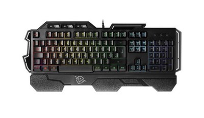 VIVANCO Gaming Tastatur RGB mit Trust Gaming GXT 160 Ture RGB Gaming Maus