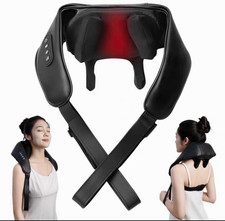 Shiatsu Shoulder Neck Massager with Heat Deep Tissue 3D Kneading Pillow