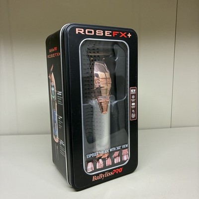 BaBylissPRO RoseFX+ All-Metal Lithium Outlining Trimmer Rose Gold FX787NRG NEW