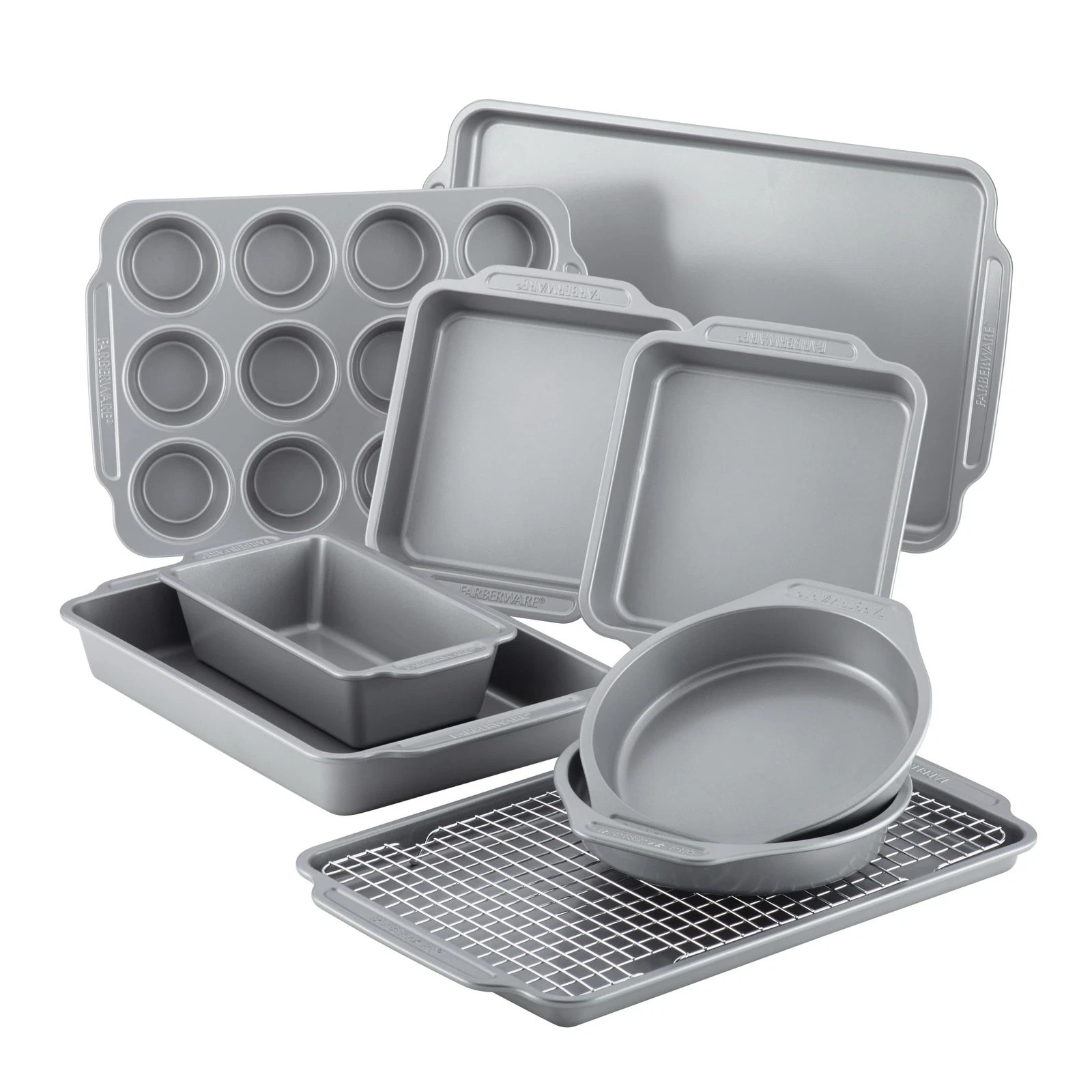 Farberware Nonstick Steel Bakeware Set with Cooling Rack, Baking Pan and Coo...
Opens in a new windo