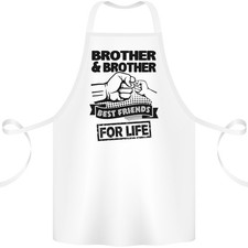 Tablier En Coton Drôle Brother & Brother Friends For Life 100% Bio
